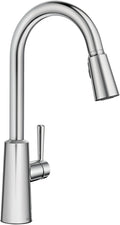 Moen Riley Spot Resist Stainless One-Handle Modern Pulldown Kitchen Faucet Featuring Power Clean and Reflex Docking System for the Spray Head, 7402SRS