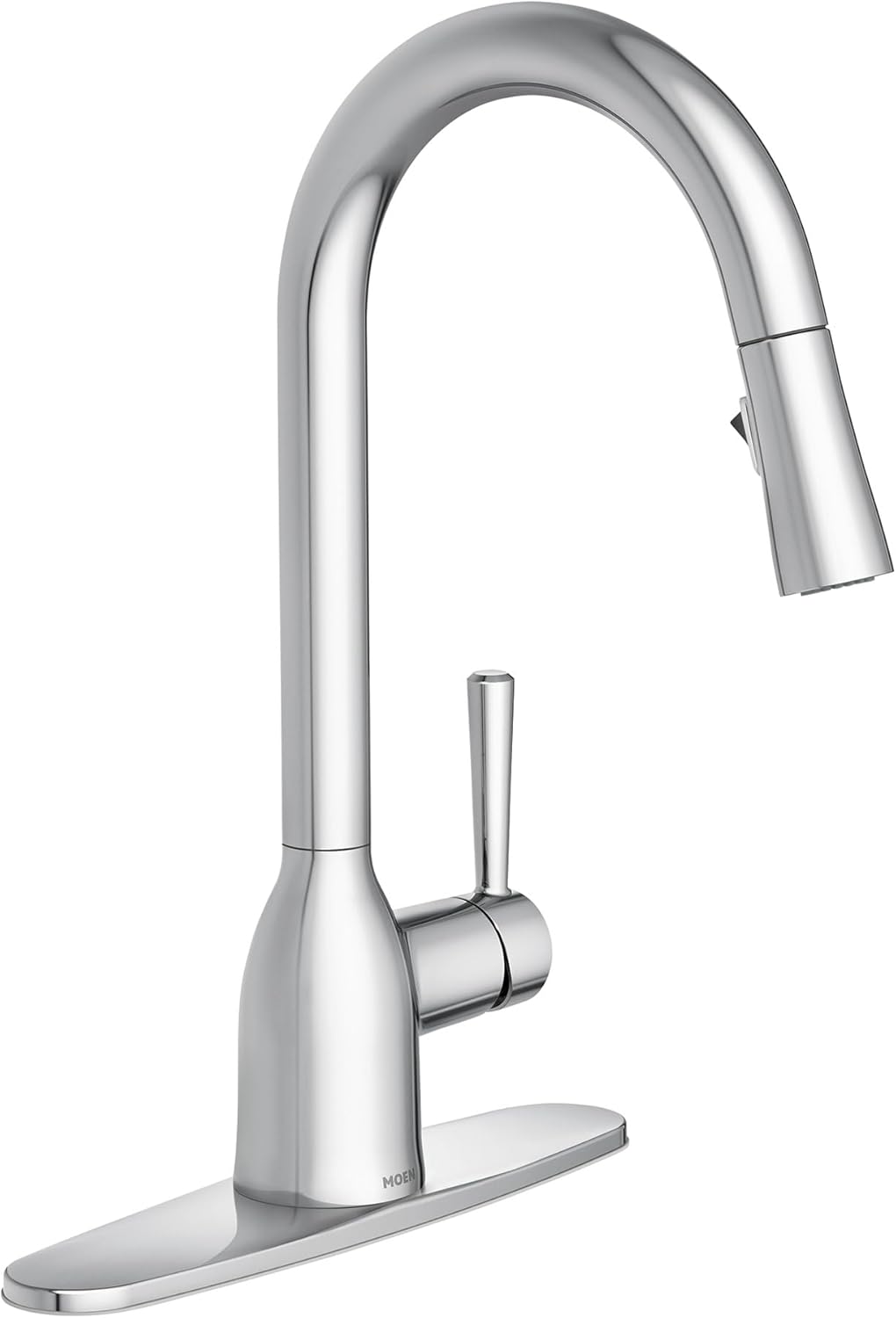 Moen Adler Spot Resist Stainless One-Handle High Arc Pulldown Kitchen Faucet with Power Clean, 87233SRS