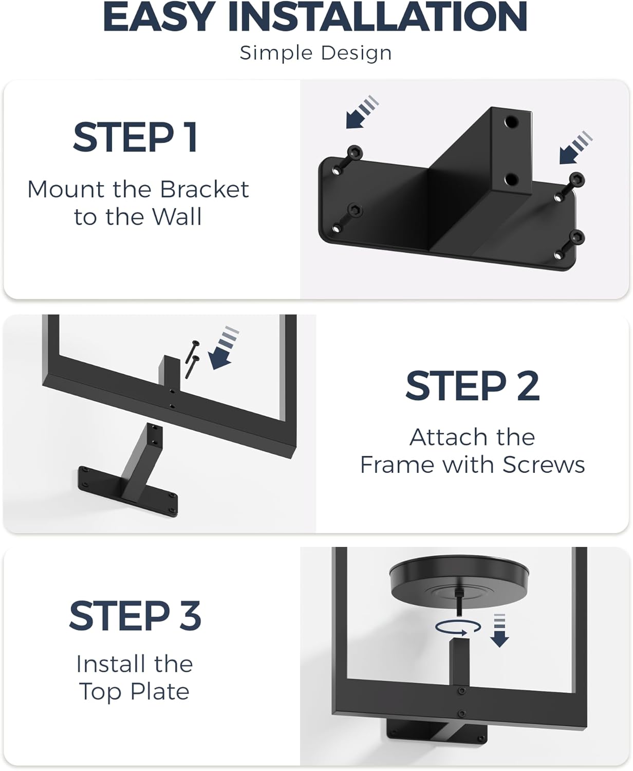 Bamworld Plant Stand with Lights Wall Planters for Indoor Plants Hanging Planter for Indoor Plants Plant Stand Indoor Wall Decor 3 Pack for Living Room Outdoor Entryway（3 spotlights）