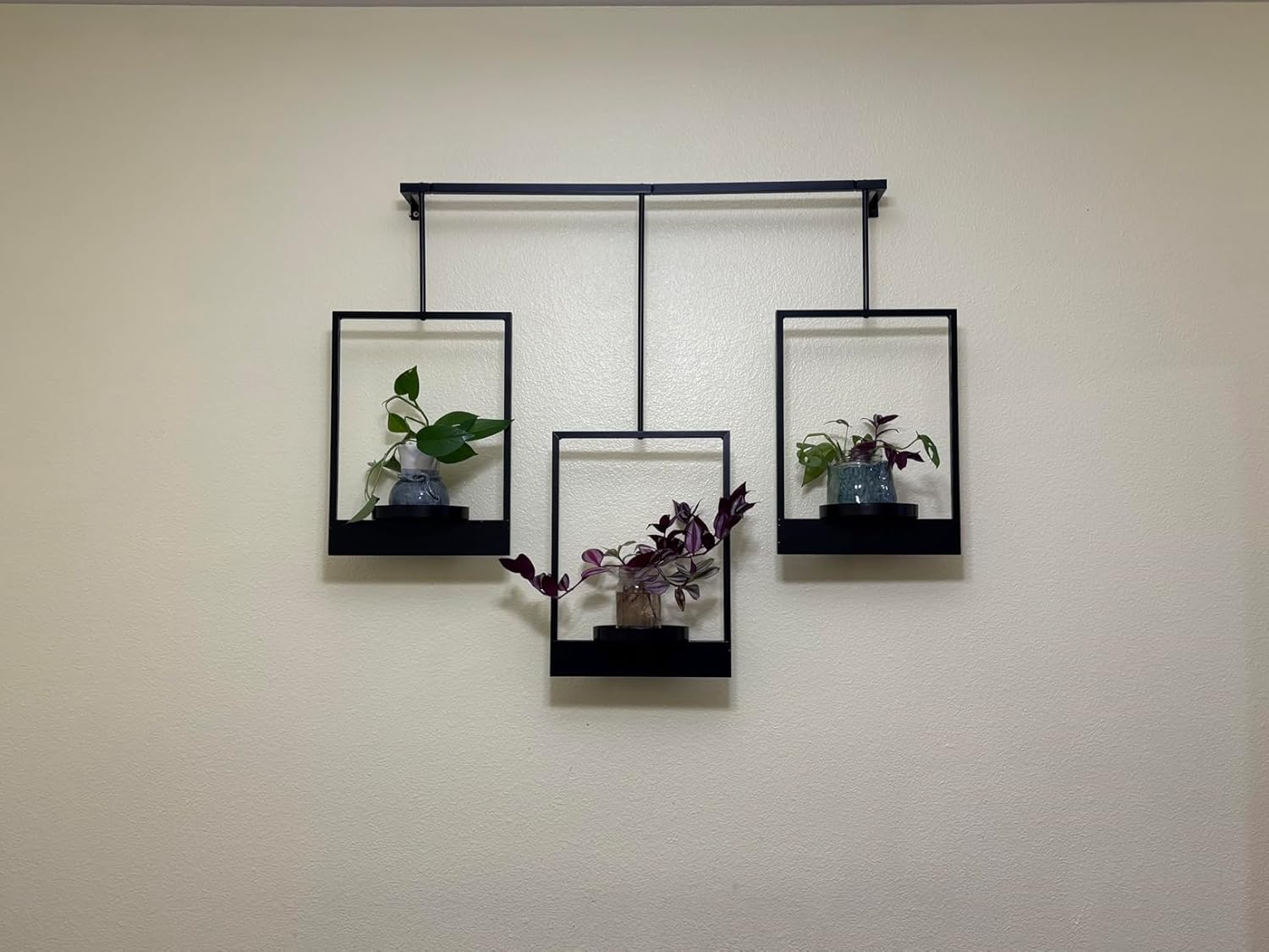 DEMEGA Wall Planters for Indoor Plants Wall Plant Holder Frame Plant Wall Hanger Window Plant Hanger for Livingroom Entryway (2)