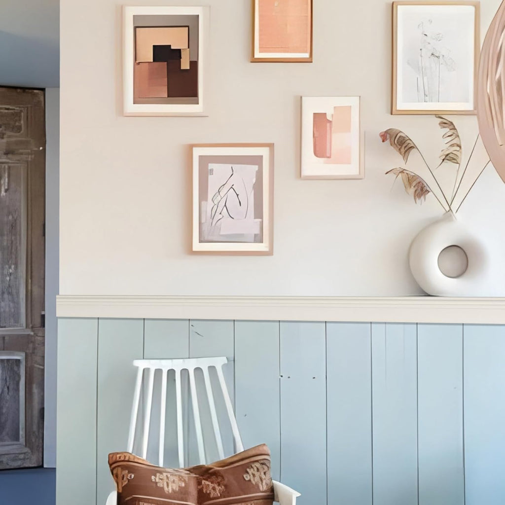 Taaizau Hardened Peel and Stick Baseboard Trim, Flexible Strip and Caulk for Floor, Chair Rail, Wall Base (16.4 ft x 3.9 inch, Beige, Foam Material)