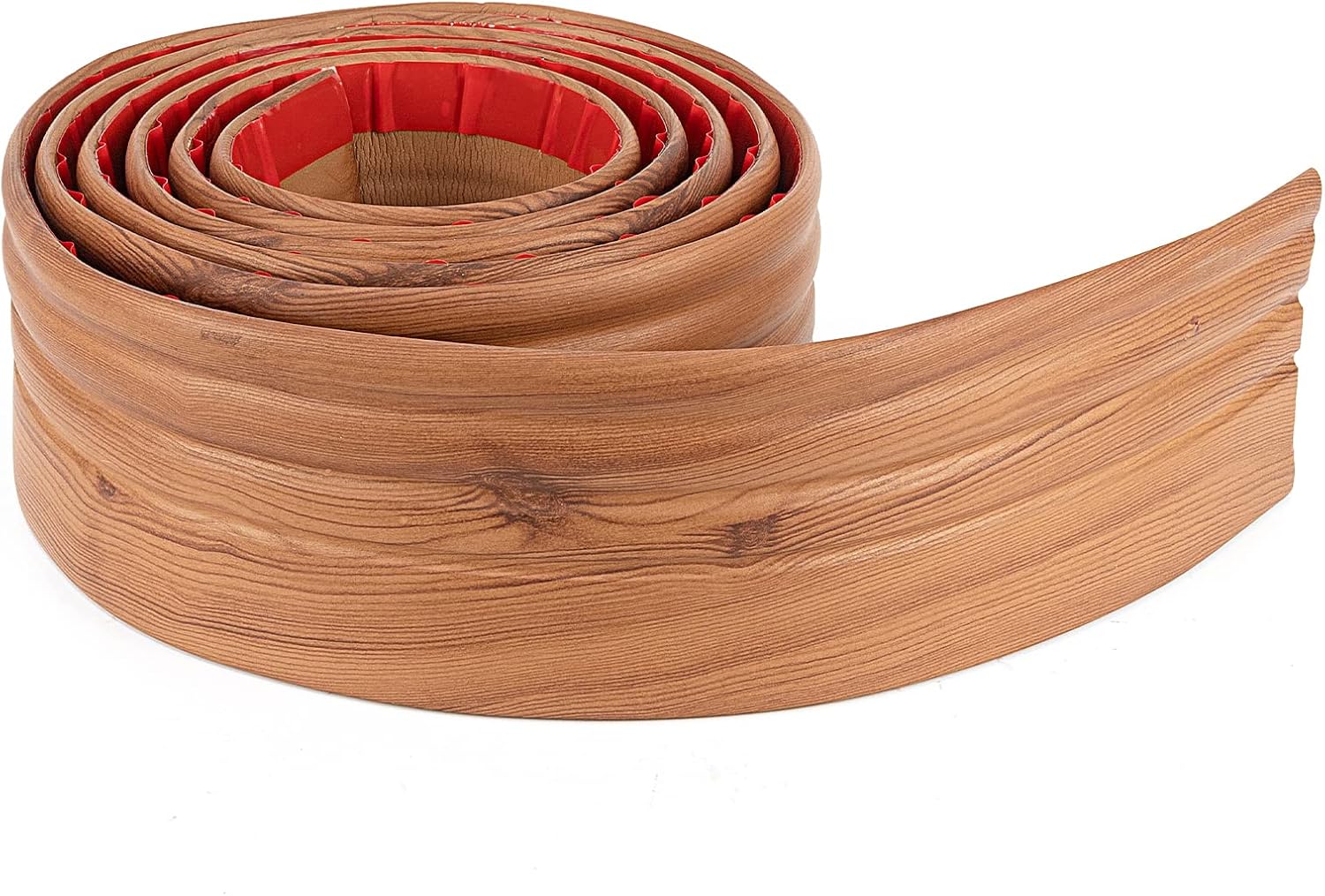 COUKIU Flexible Baseboard Molding Trim, Peel and Stick Rubber Wall Base Moulding Trim, 4 Inch x 16.4 Feet Self-Adhesive Vinyl Wall Base Cove Base (Creamy White)